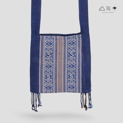 ย่ามผ้าทอมือลายยกขิด ย้อมคราม/สีธรรมชาติ ย่ามผ้าทอมือลายยกขิด ย้อมคราม/สีธรรมชาติ