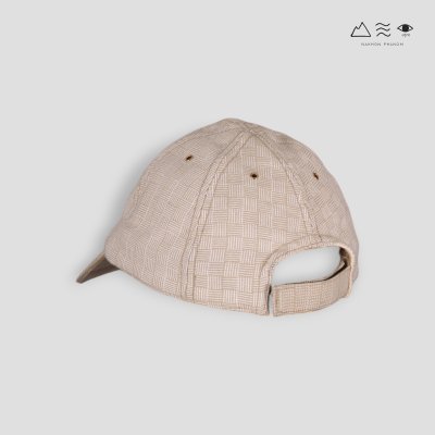 หมวกแก๊ปผ้าทอมือ สีธรรมชาติ