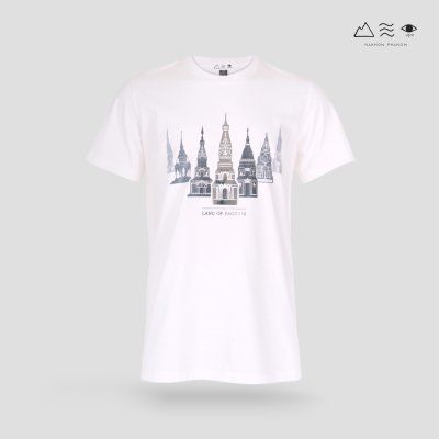 เสื้อยืดพระธาตุฟอยล์ ขาว