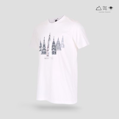 เสื้อยืดพระธาตุฟอยล์ ขาว