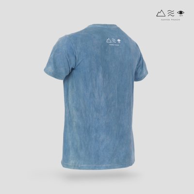 เสื้อยืดมัดย้อมสีธรรมชาติ ครามลายเชือก