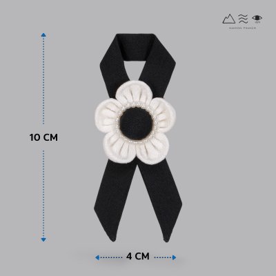 เข็มกลัดไว้อาลัย ประดับดอกไม้ผ้าฝ้าย