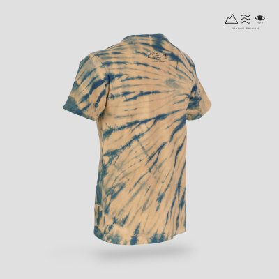 เสื้อยืดมัดย้อมสีธรรมชาติ ครามลายเสือ