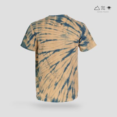 เสื้อยืดมัดย้อมสีธรรมชาติ ครามลายเสือ