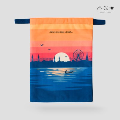 ถุงผ้ารูดเชือก แม่โขงริเวอร์อาย