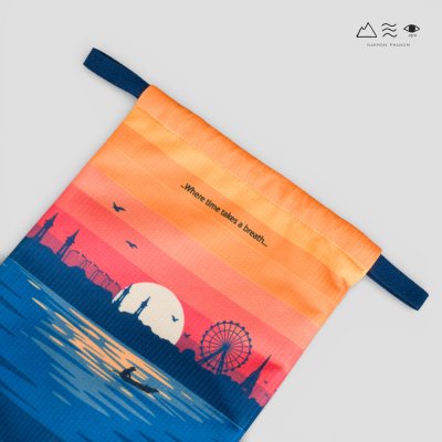 ถุงผ้ารูดเชือก แม่โขงริเวอร์อาย