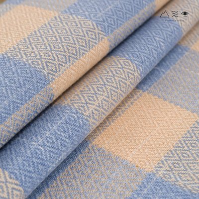 ผ้าพันคอฝ้ายทอมือย้อมสีธรรมชาติ 014 ลายตาราง-05