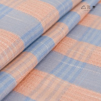 ผ้าพันคอฝ้ายทอมือย้อมสีธรรมชาติ 018 ลายตาราง-07