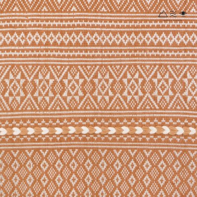 ผ้าพันคอขิดไทกะเลิง ลายดอกมะส้าน - เปลือกไม้