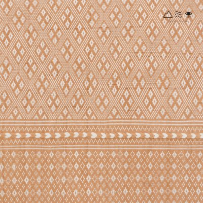 ผ้าพันคอขิดไทกะเลิง ลายตุ้มจุ้ม - เปลือกไม้