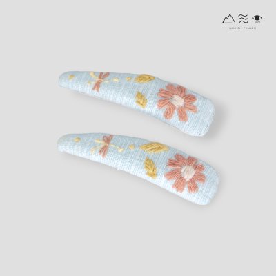 กิ๊บติดผม ผ้าฝ้ายทอ ปักลาย