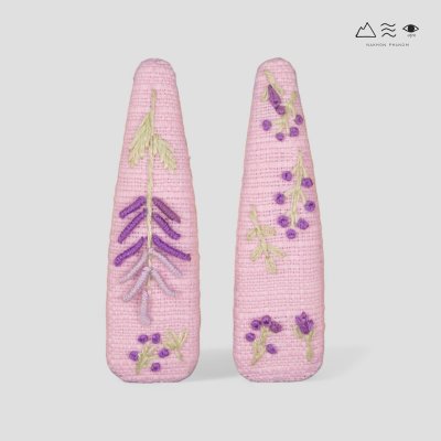 กิ๊บติดผม ผ้าฝ้ายทอ ปักลาย กิ๊บติดผม ผ้าฝ้ายทอ ปักลาย