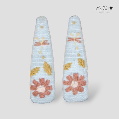 กิ๊บติดผม ผ้าฝ้ายทอ ปักลาย กิ๊บติดผม ผ้าฝ้ายทอ ปักลาย