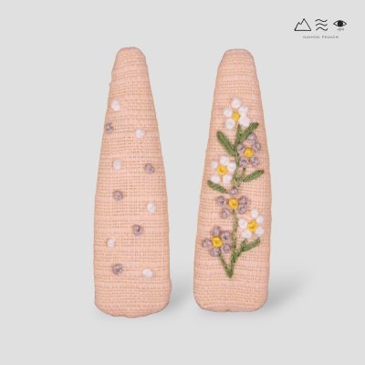 กิ๊บติดผม ผ้าฝ้ายทอ ปักลาย กิ๊บติดผม ผ้าฝ้ายทอ ปักลาย