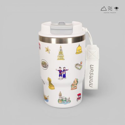 แก้วเก็บอุณหภูมิ นครพนม Soft Power 16 Oz-สีขาว