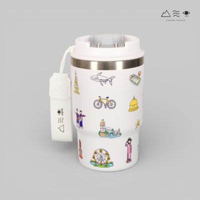 แก้วเก็บอุณหภูมิ นครพนม Soft Power 16 Oz-สีขาว