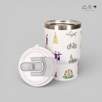 แก้วเก็บอุณหภูมิ นครพนม Soft Power 16 Oz-สีขาว