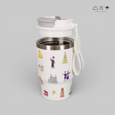 แก้วเก็บอุณหภูมิ นครพนม Soft Power 16 Oz-สีขาว