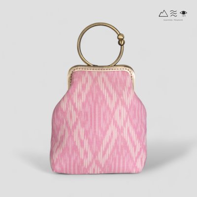 กระเป๋าปิ๊กแป๊กคล้องข้อมือผ้าพื้นเมือง E