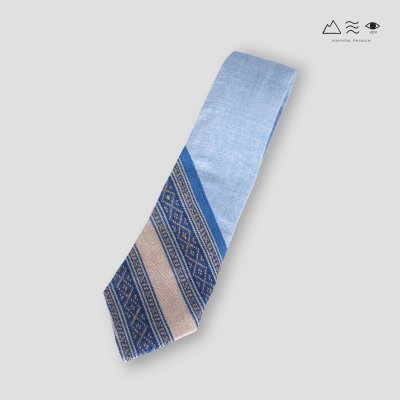 KHID เนกไทผ้าทอมือแต่งลายยกขิด 001