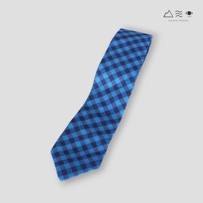 เนกไทผ้าทอมือย้อมคราม/ สีธรรมชาติ B 005