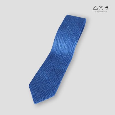 เนกไทผ้าทอมือย้อมคราม/ สีธรรมชาติ A 004