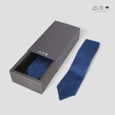 เนกไทผ้าทอมือย้อมคราม/ สีธรรมชาติ A 002