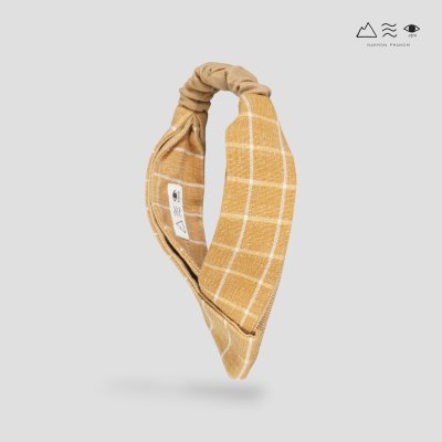 ผ้าคาดผมแบบไขว้ทอมือ ย้อมสีธรรมชาติ