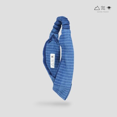 ผ้าคาดผมแบบไขว้ทอมือ ย้อมคราม ผ้าคาดผมแบบไขว้ทอมือ ย้อมคราม