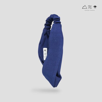 ผ้าคาดผมแบบไขว้ทอมือ ย้อมคราม ผ้าคาดผมแบบไขว้ทอมือ ย้อมคราม