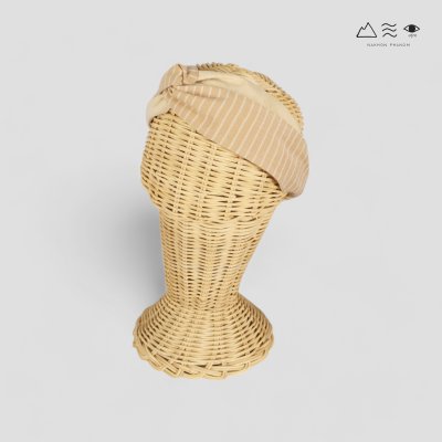 ผ้าคาดผมแบบไขว้ทอมือ ย้อมสีธรรมชาติ