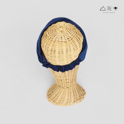 ผ้าคาดผมแบบไขว้ทอมือ ย้อมคราม 003