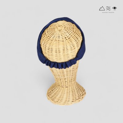 ผ้าคาดผมแบบไขว้ทอมือ ย้อมคราม 002