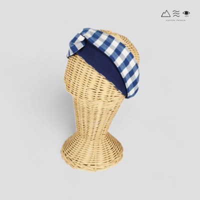 ผ้าคาดผมแบบไขว้ทอมือ ย้อมคราม ผ้าคาดผมแบบไขว้ทอมือ ย้อมคราม