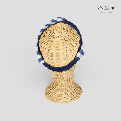 ผ้าคาดผมแบบไขว้ทอมือ ย้อมคราม 001