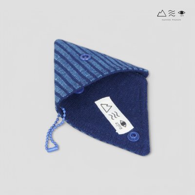 กระเป๋าใส่เหรียญ สามเหลี่ยม - คราม