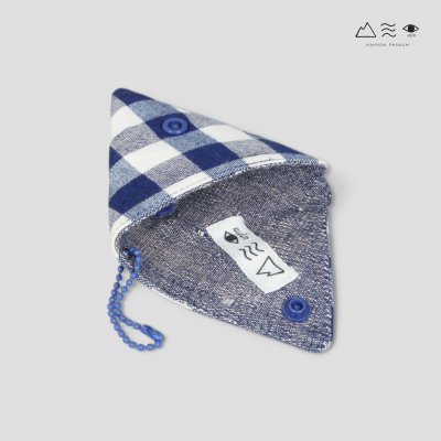 กระเป๋าใส่เหรียญ สามเหลี่ยม - คราม