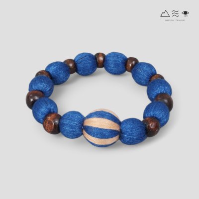 กำไลลูกปัดฝ้ายย้อมสีธรรมชาติ A