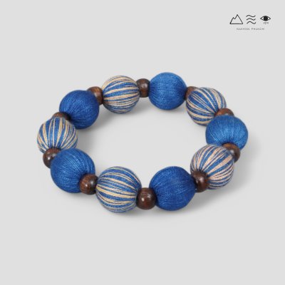 กำไลลูกปัดฝ้ายย้อมสีธรรมชาติ B