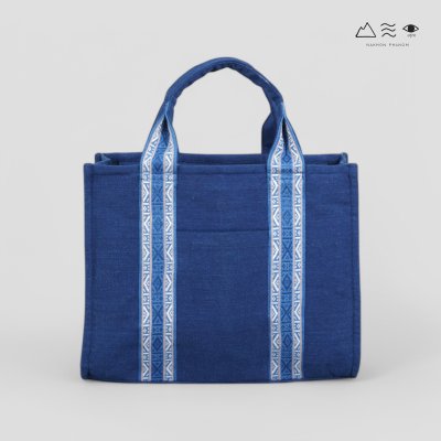 KHID  กระเป๋า Tote ผ้าคราม สายยกขิด - เล็ก
