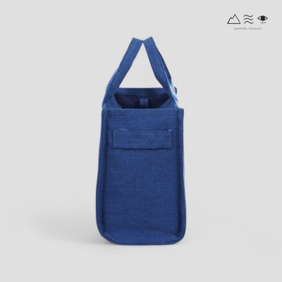 KHID  กระเป๋า Tote ผ้าคราม สายยกขิด - เล็ก