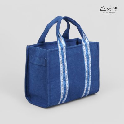 KHID  กระเป๋า Tote ผ้าคราม สายยกขิด - เล็ก