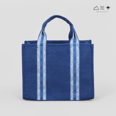 KHID  กระเป๋า Tote ผ้าคราม สายยกขิด - เล็ก
