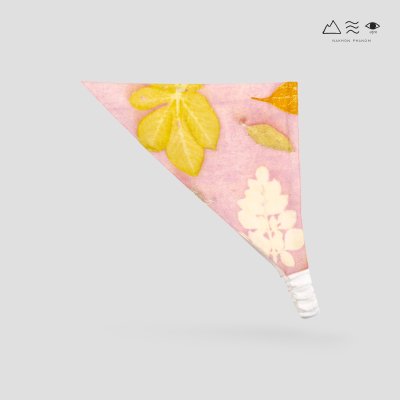 ECO ผ้าคลุมผม สามเหลี่ยม สีรังครั่ง