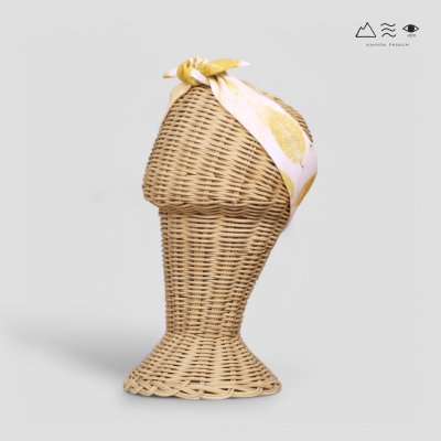 ECO ผ้าพันคอ-โพกผม สีใยฝ้าย