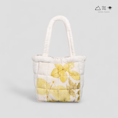 ECO กระเป๋า TOTE บุนุ่ม เล็ก สีใยฝ้าย