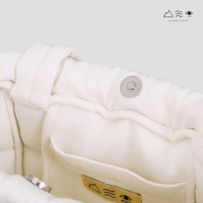 ECO กระเป๋า TOTE บุนุ่ม เล็ก สีใยฝ้าย