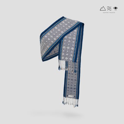 ผ้าสไบทอมือ ลายยกดอก - 001