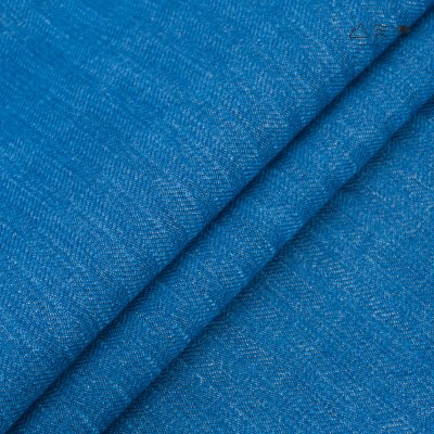 กางเกง ช ผ้าทอมือลายฟันปลา คราม