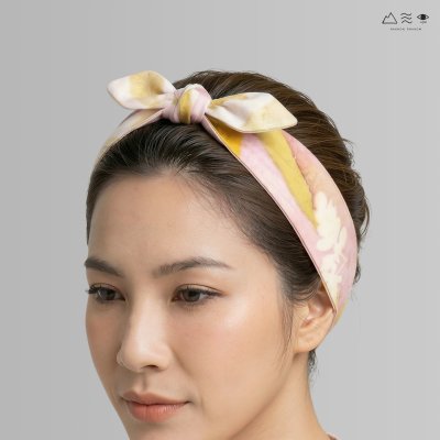 ECO ผ้าโพกผม สีรังครั่ง